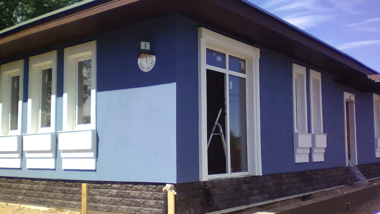 строительство одноэтажного загородного каркасного дома в Выборгском районе